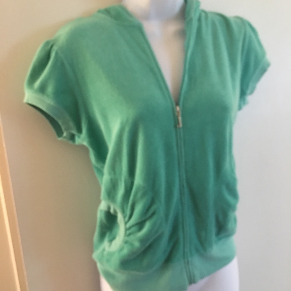 Juicy Couture short sleeved hoodie Large